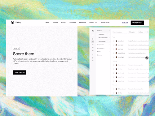Website design and development for Valley 