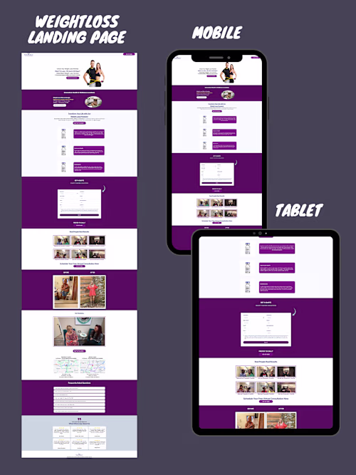 Innovative Health and Wellness LandingPage