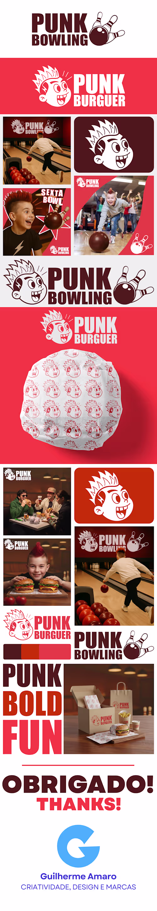 Punk Bowling & Burguer — Brand Identity