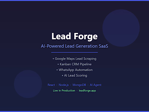 Lead Forge — AI-Powered Lead Generation SaaS
