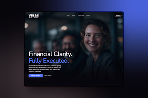 Visari Financial - Financial Advisory Firm Framer Site