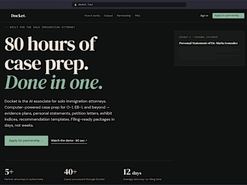 AI-Driven Case Prep Tool for Immigration Attorneys