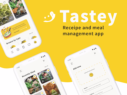Tastey - receipe and meal management app