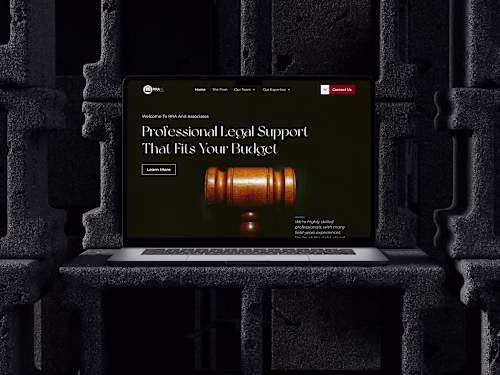 RRA Solicitor & Advocate Website Design (Multi Pages)