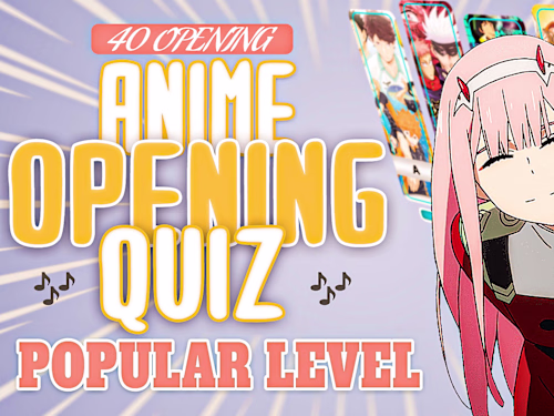 ANIME OPENING QUIZ 🎶🔊 POPULAR LEVEL 👑