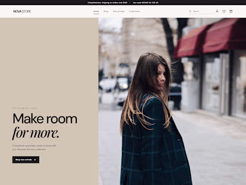 Modern E-commerce Website Development