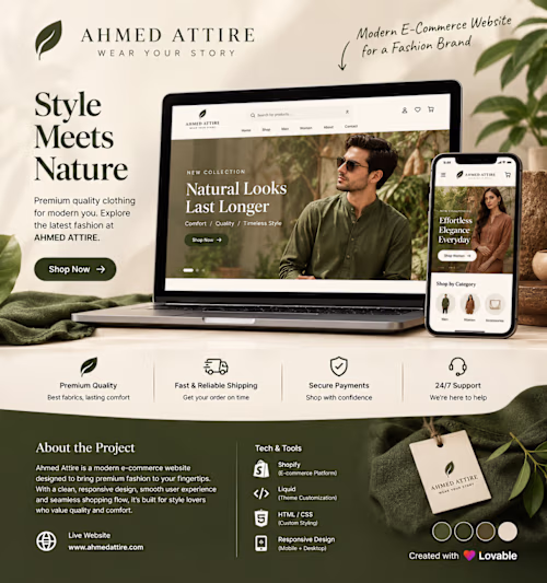 A elegant Ecommerce website for my Client