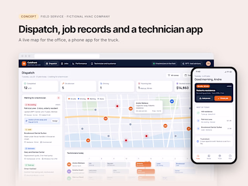 Concept: dispatch and field service