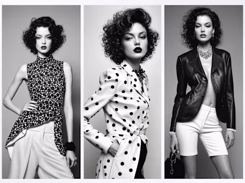High Fidelity AI Fashion Synthesis: Monochrome Archival Series