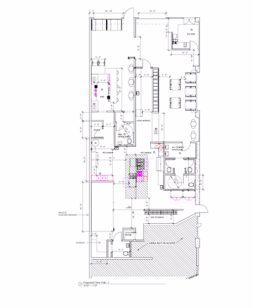 Developed a conceptual floor plan