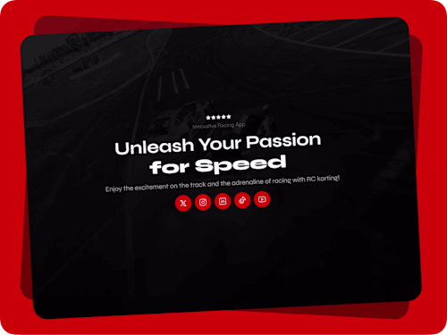 Innovative Racing App Landing Page ✦ Framer Design & Development