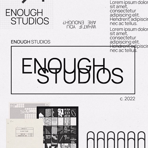 Enough Studios :: Brand Design