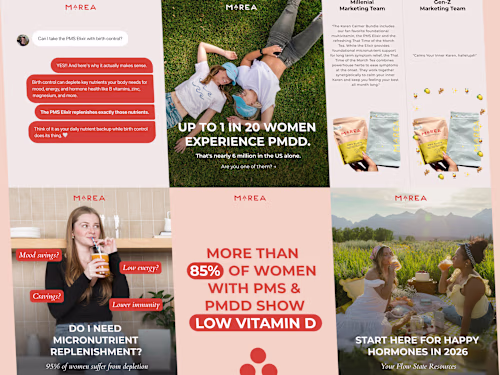 Social Media Design — Marea Wellness (PMS Elixir)