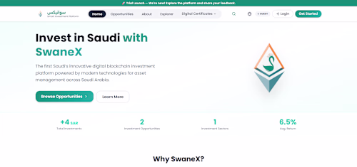 SwaneX: Regulated Blockchain Investment Platform,