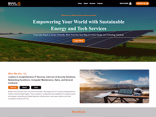 I’m building the web platform for Brilliant View Ventures Li...