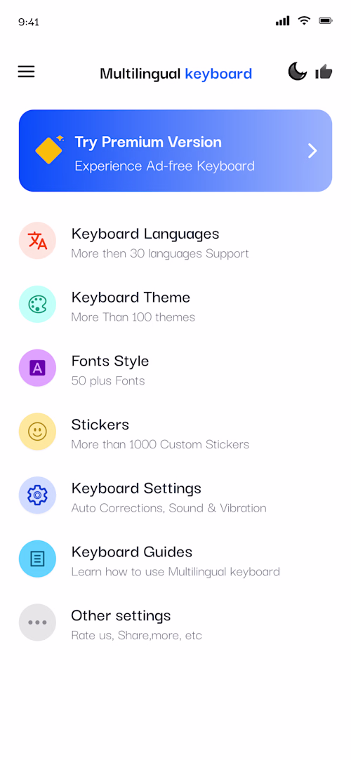 A multilingual Android keyboard built