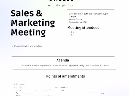 Meeting Agenda & Meeting/Event Planning