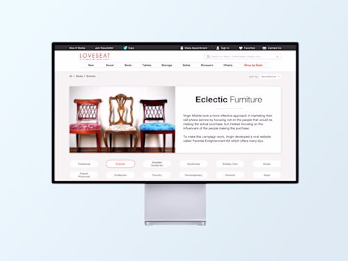 🛋️ From In-Person to an E-Commerce Shopping Experience