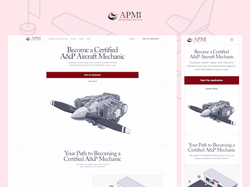 A&P Mechanic Institute Website Development