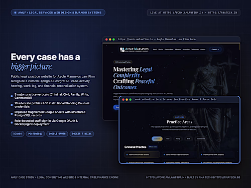 AMLF — Legal Services Website Design & Django Development