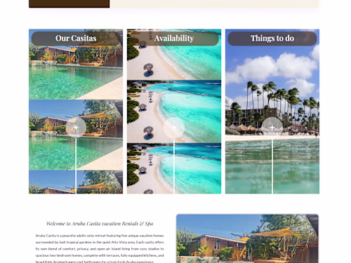 Aruba Casita Vacation Rental Website
Aruba