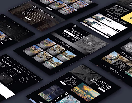 Zahabi Homes Complete Website UI
