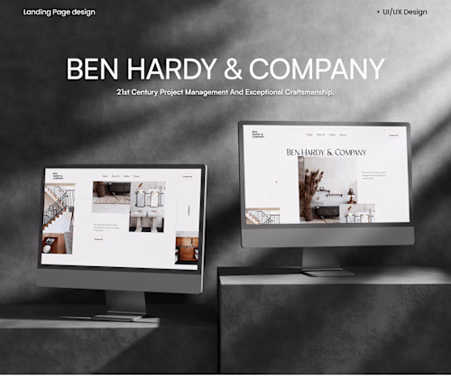 Minimal Landing Page Design
