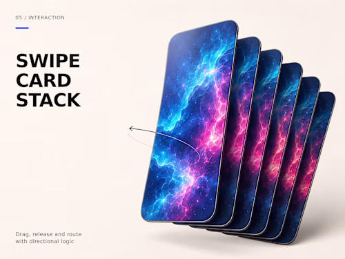 Interactive Swipe Card Stack for Framer