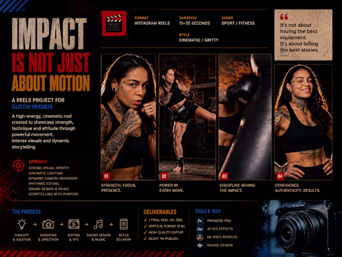 Branded content featuring MMA fighter