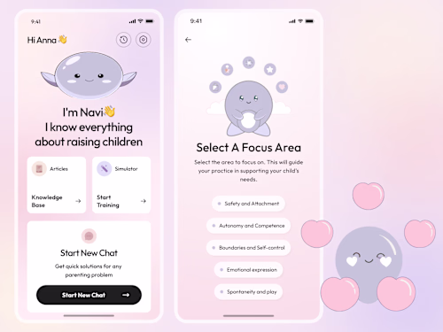 UI/UX Mobile App Design for a Gamified AI App |  Parenting App