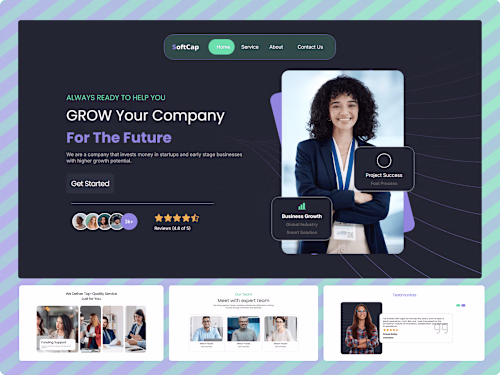 SoftCap – Investment & Startup Funding Landing Website