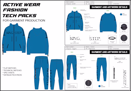 ACTIVE WEAR DESIGNS WITH TECH PACK
