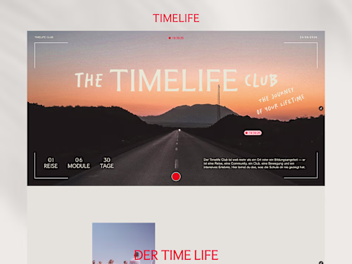 TimeLife Club Website Development