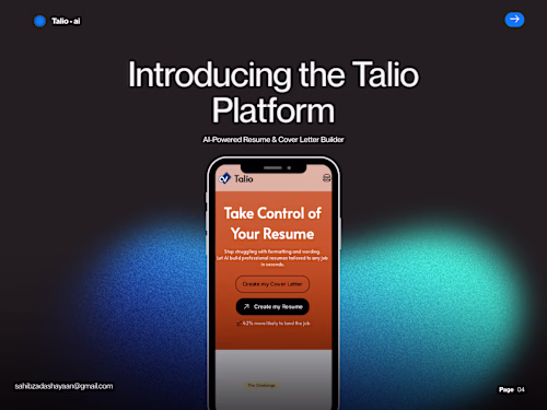 Talio is an AI-powered resume