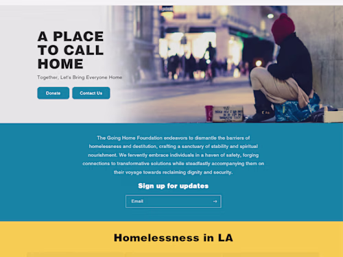 Going Home Foundation Website