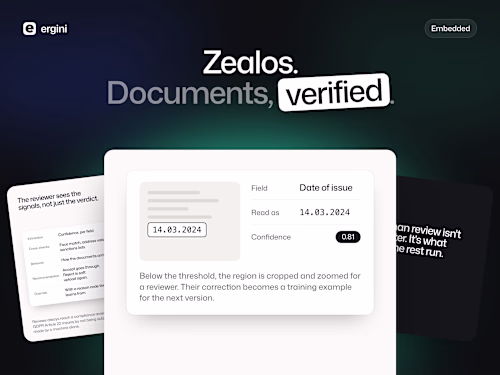 Zealos - Document verification with real human review