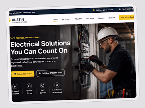 We didn't build an electrician's