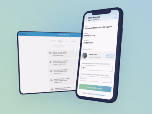 Your Local Nanny App and Admin Dashboard