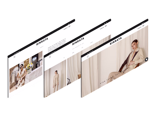 Website design for Rinrata brand