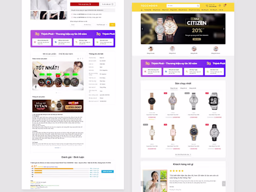 WordPress development: Watch store - Design & Figma to WordPress