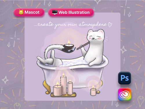 Illustrator + Illustration work for Hand-Drawn Brand Mascot