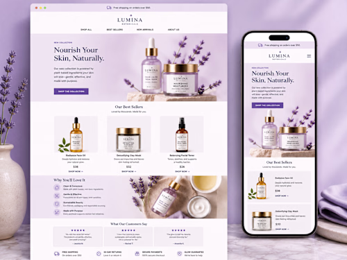 Ecommerce Newsletter Campaign for Lumina Botanicals