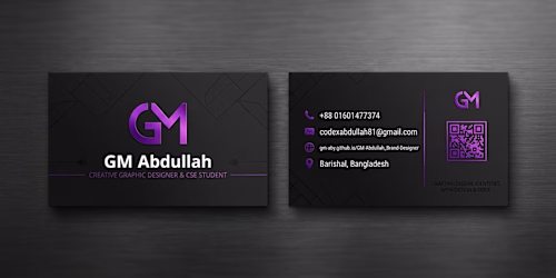 Personal Business Card Design.