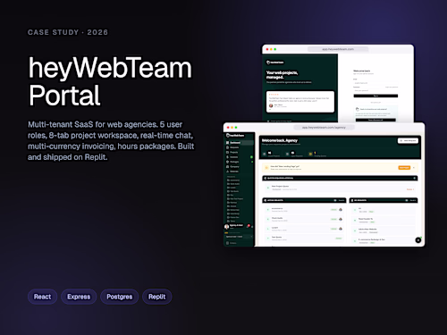 heyWebTeam Portal - multi-tenant SaaS for web agencies