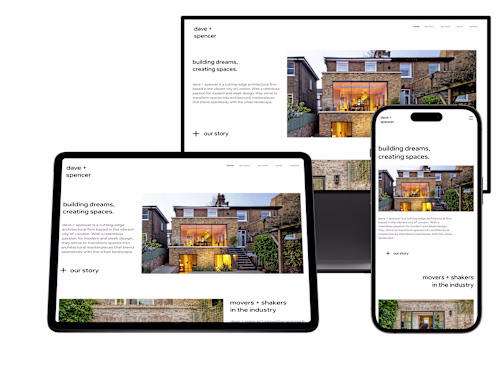 Dave + Spencer | Web Design