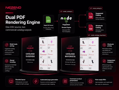 Nezend Group — Automated Shopify-to-PDF