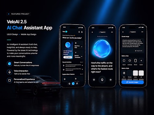 Mobile App UI/UX Design.
Velo is