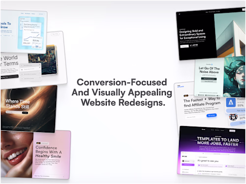 Catalog of Conversion Driven Web Redesigns (Before → After)