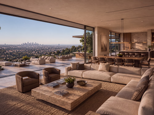A seamless dialogue between interior