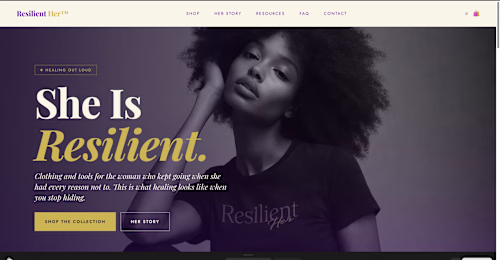 Resilient Her Website Refresh
Polished brand